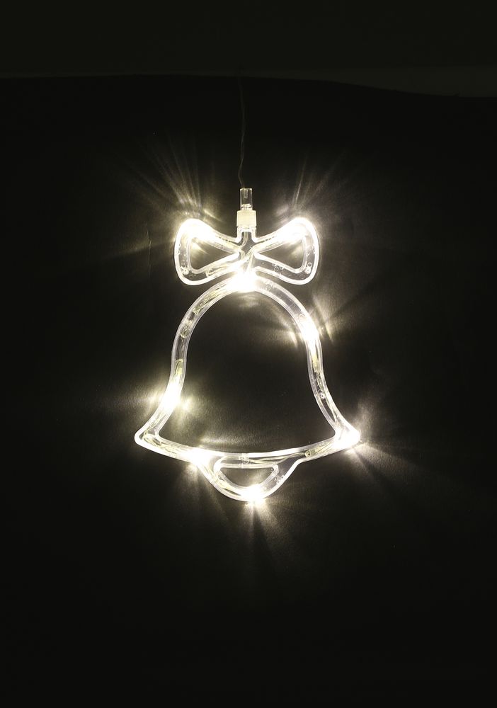 LED-Weihnachtsdeko Stern Mond Glocke Rentier Fensterdeko Lichterkette  Saugnapf | 1a-Handelsagentur