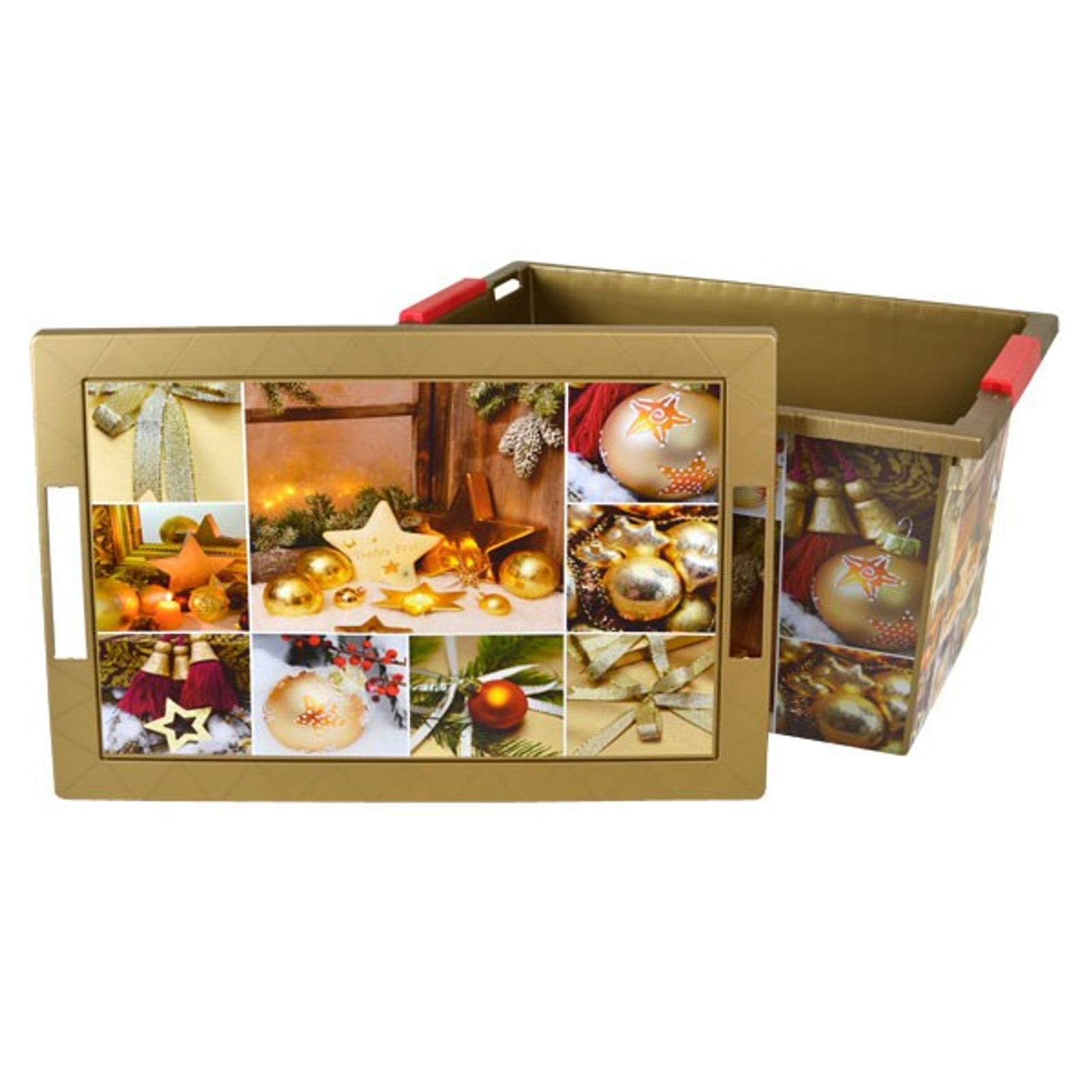 Weihnachts-Aufbewahrungsbox Christbaumkugeln Weihnachtsdeko Kiste