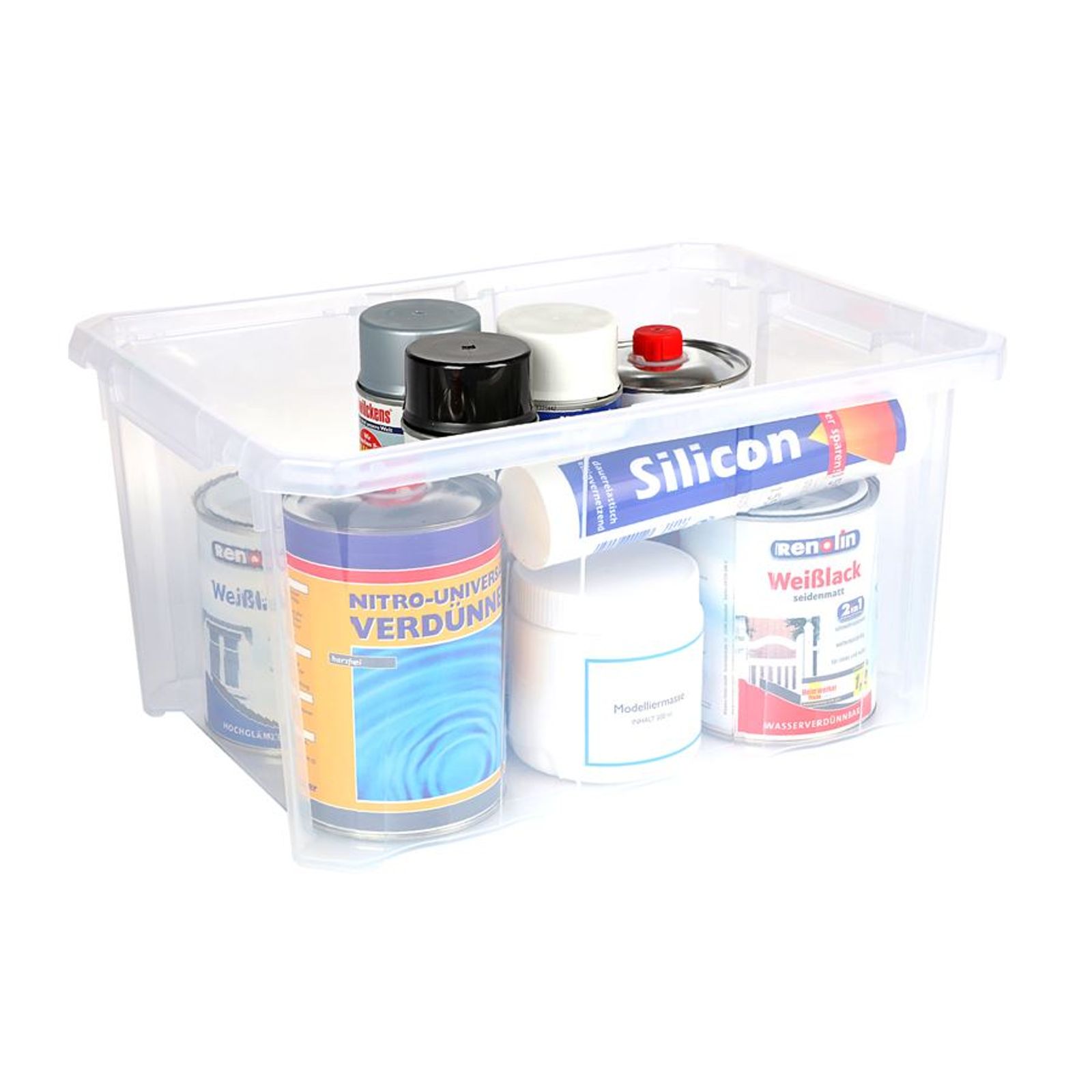 Aufbewahrungsbox 40x29x20,5cm Stapelbox Werkzeugkiste Spielzeugkiste