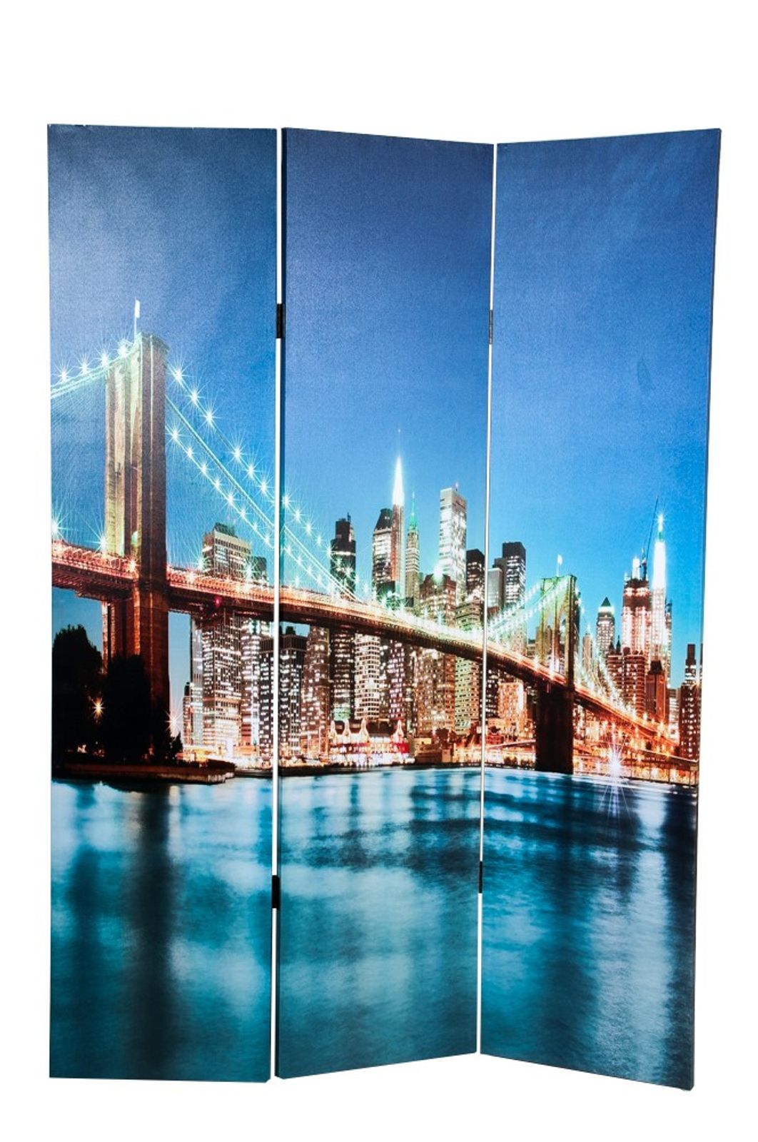 Foto Paravent 48 LEDs Trennwand Sichtschutz spanische Wand Umkleide Raumteiler