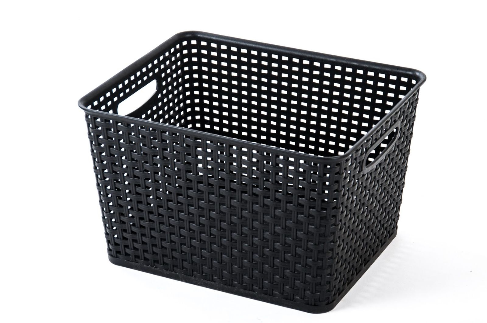 Aufbewahrungsbox 17L Rattanoptik Kiste Korb Regalkorb Spielzeugkiste