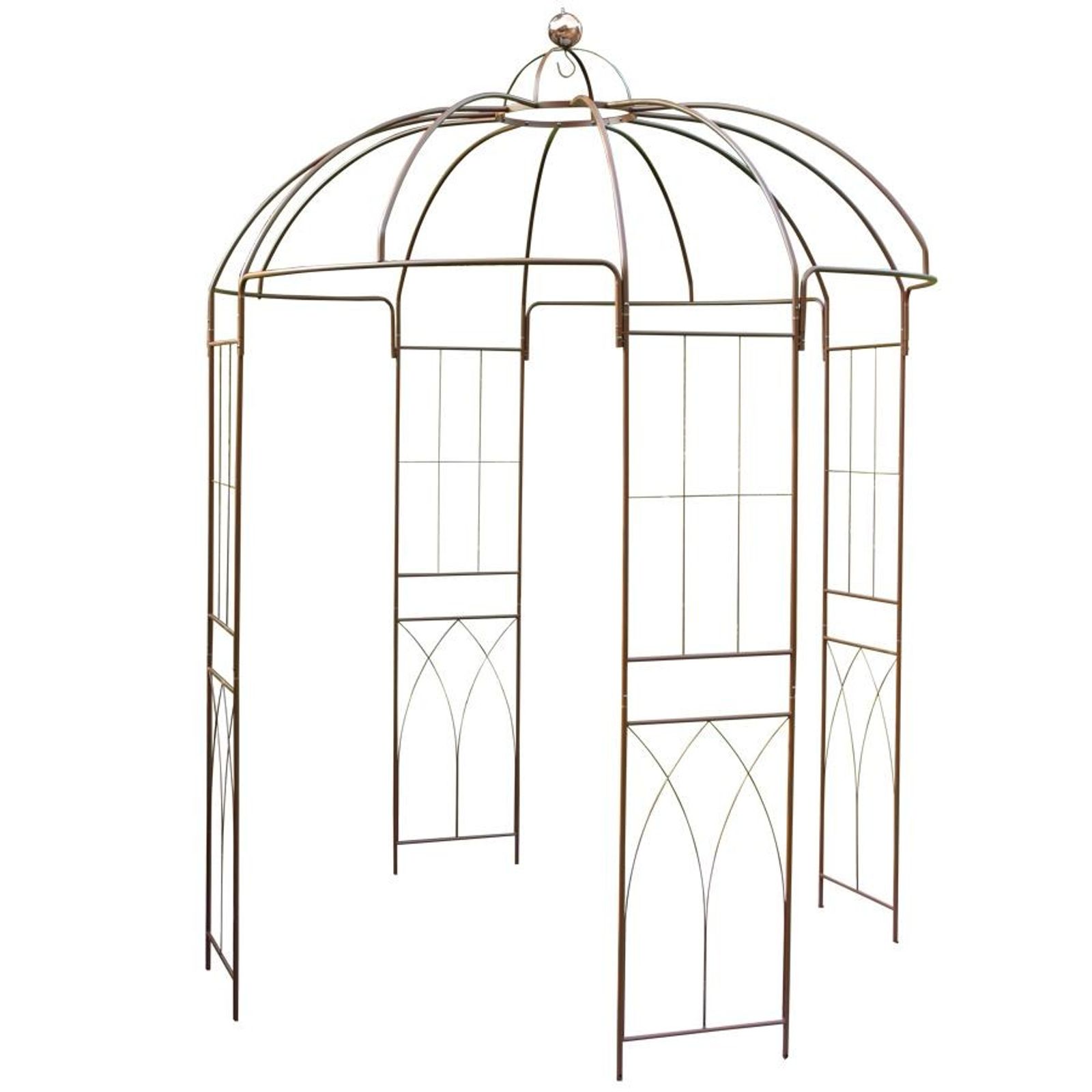 Rosenpavillon Metall 270 Höhe Rankhilfe Rankgitter Rosenbogen aus Eisen