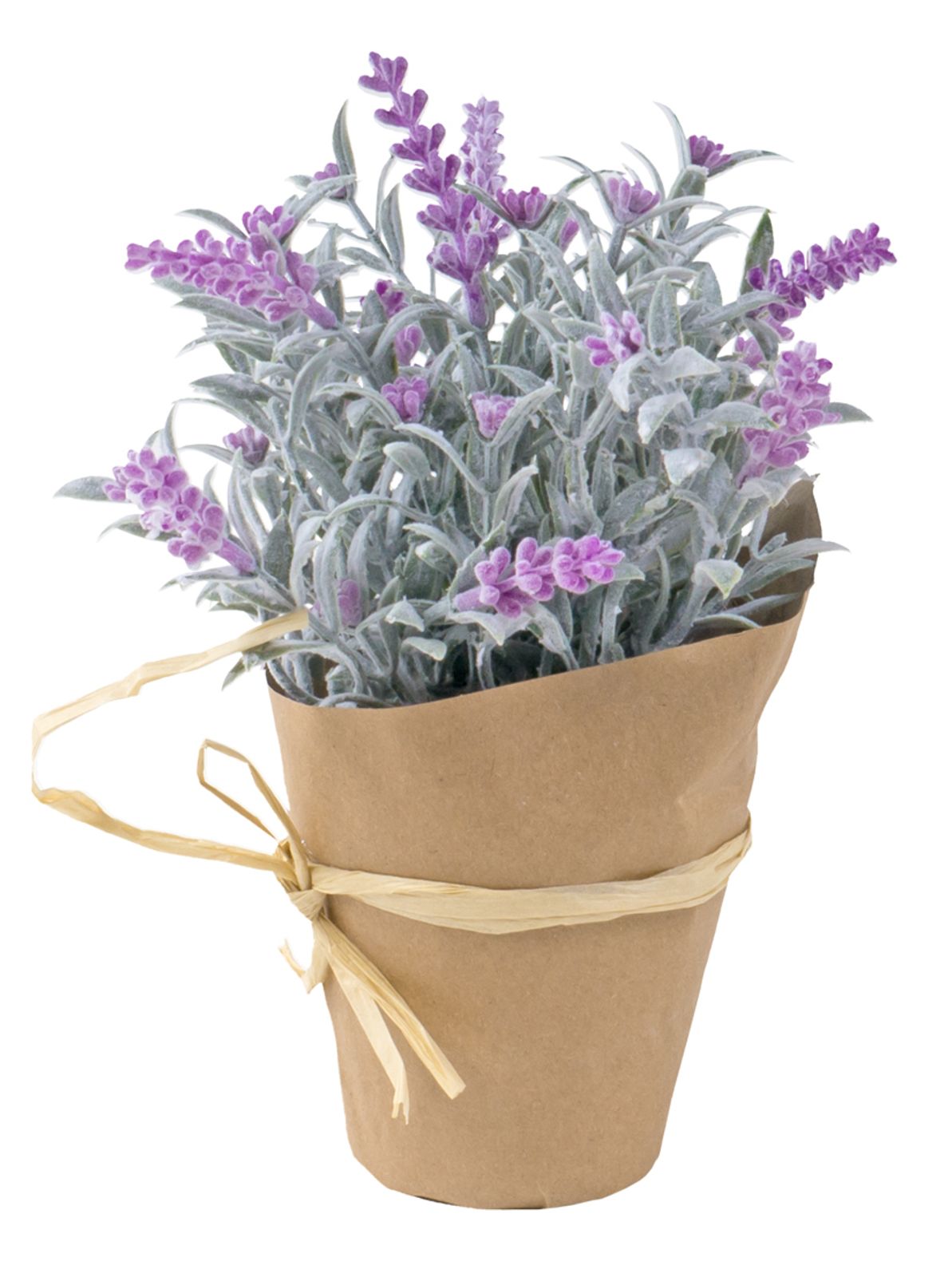 Künstlicher Lavendel mit Übertopf 22cm Kunstblume Kunstpflanze
