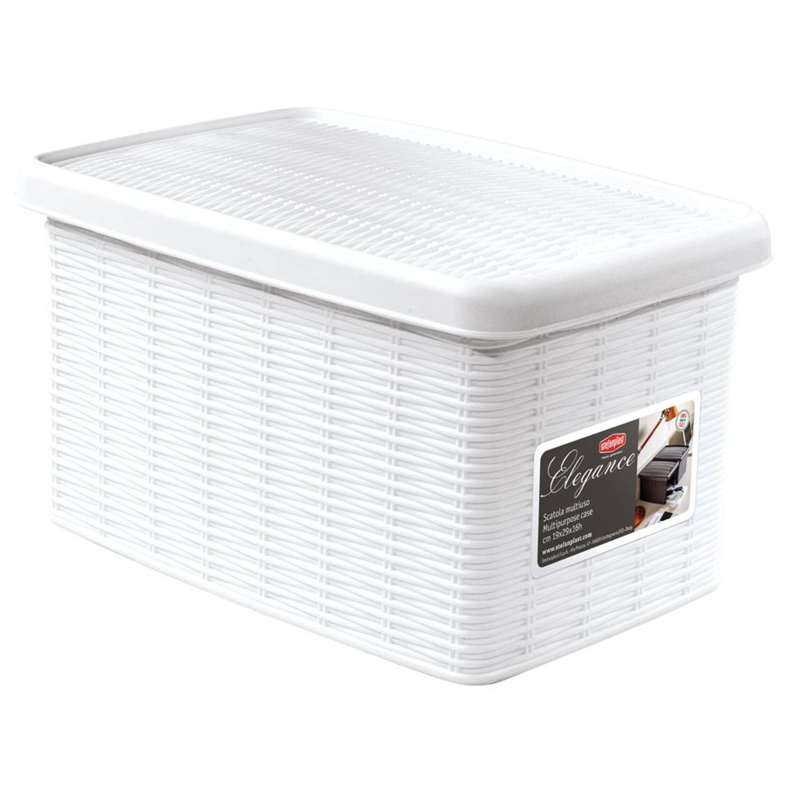 Aufbewahrungsbox Mit Deckel Rattan Optik