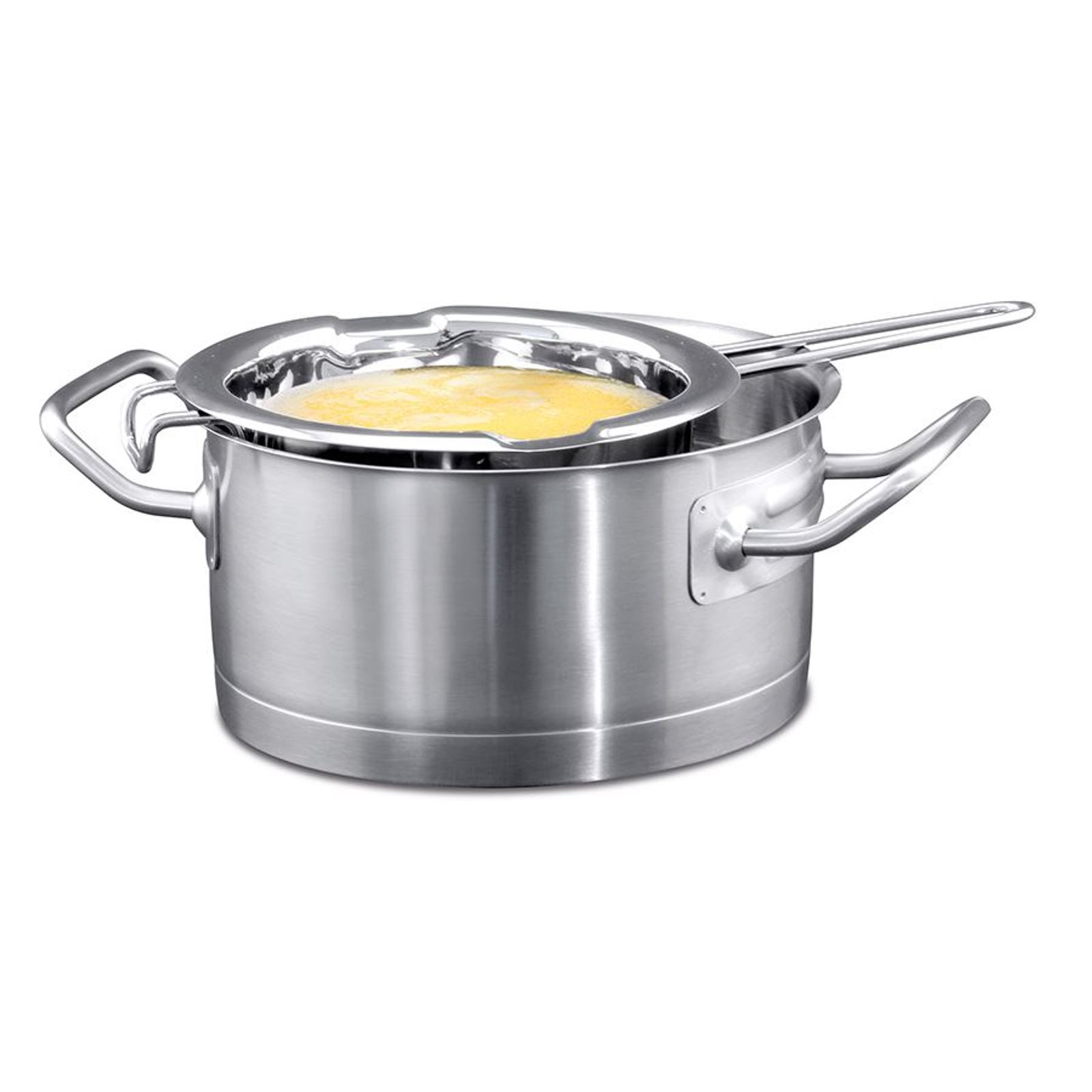 ZEPPHI Edelstahl Schmelztöpfe Set 480ml & 600ml - Für Schokolade, Butter & Käse