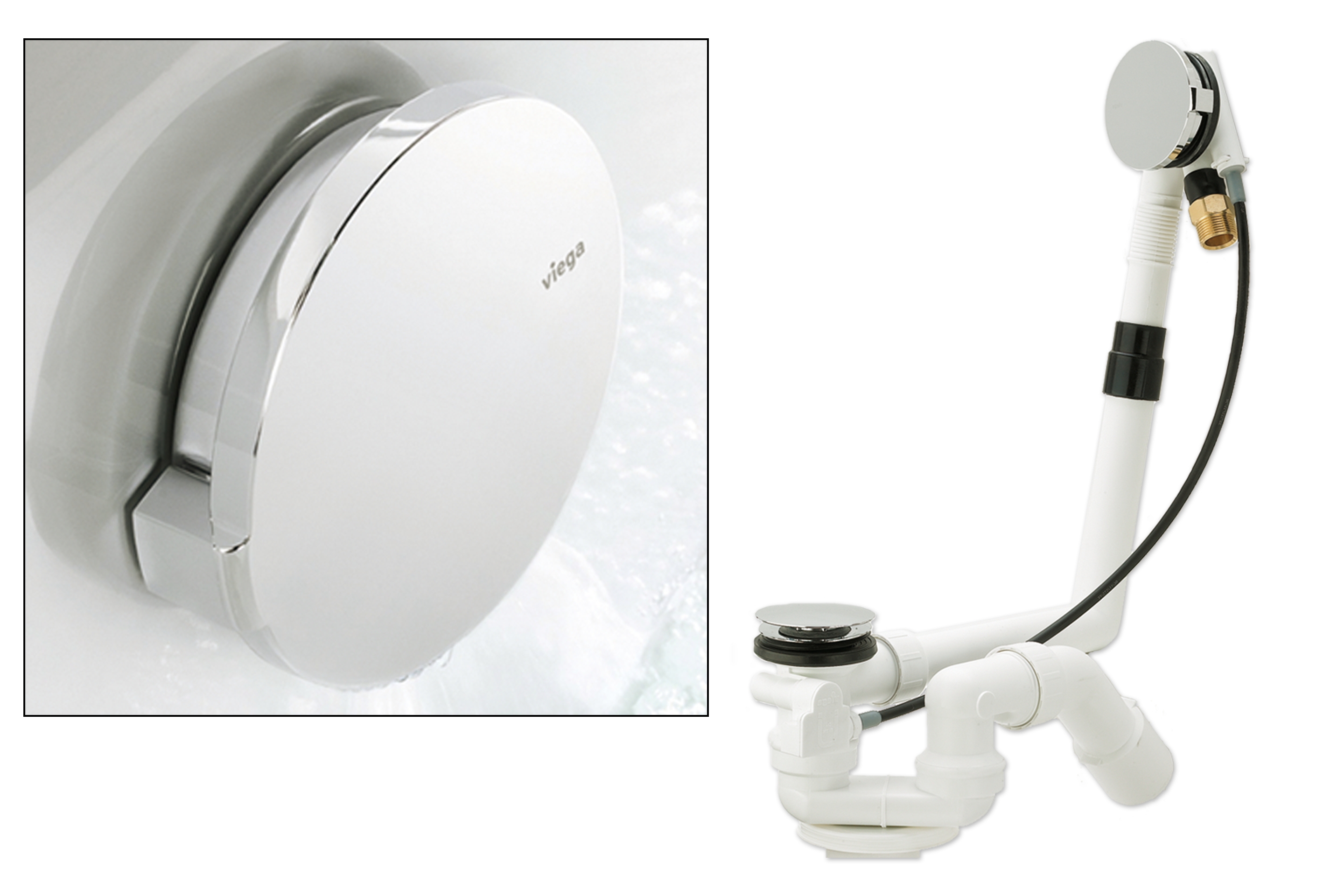 Viega Multiplex Trio Ab- und Überlaufgarnitur komplett mit