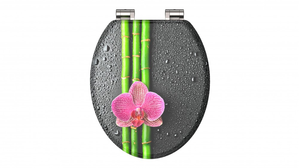 Holzkern WC-Sitz ASIA mit Absenkautomatik S80121 Badartikel Shop