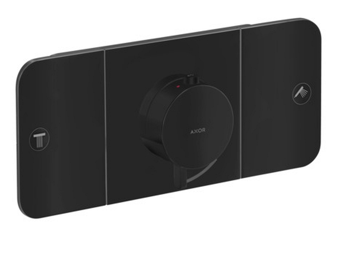 Hansgrohe Thermostat UP Axor One Fertigset 2 Verbraucher mattschwarz