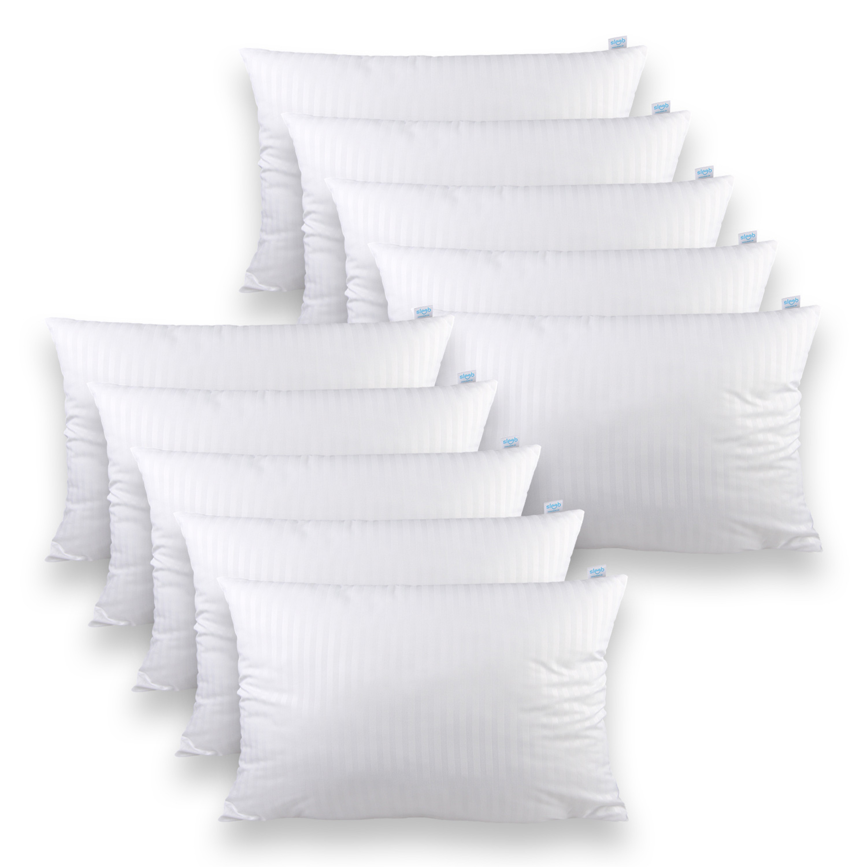 Cojín Relleno Sleeb 30x50 cm Cremallera Lavable Blanco Relleno Cojín - Imagen 8 de 8