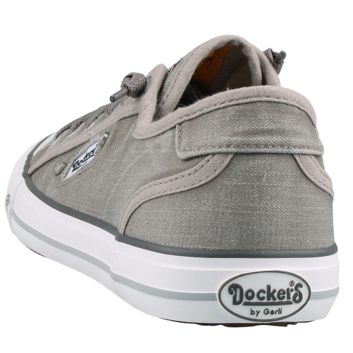 Dockers by Gerli Damen Canvas Sneaker Grau Trendbereich