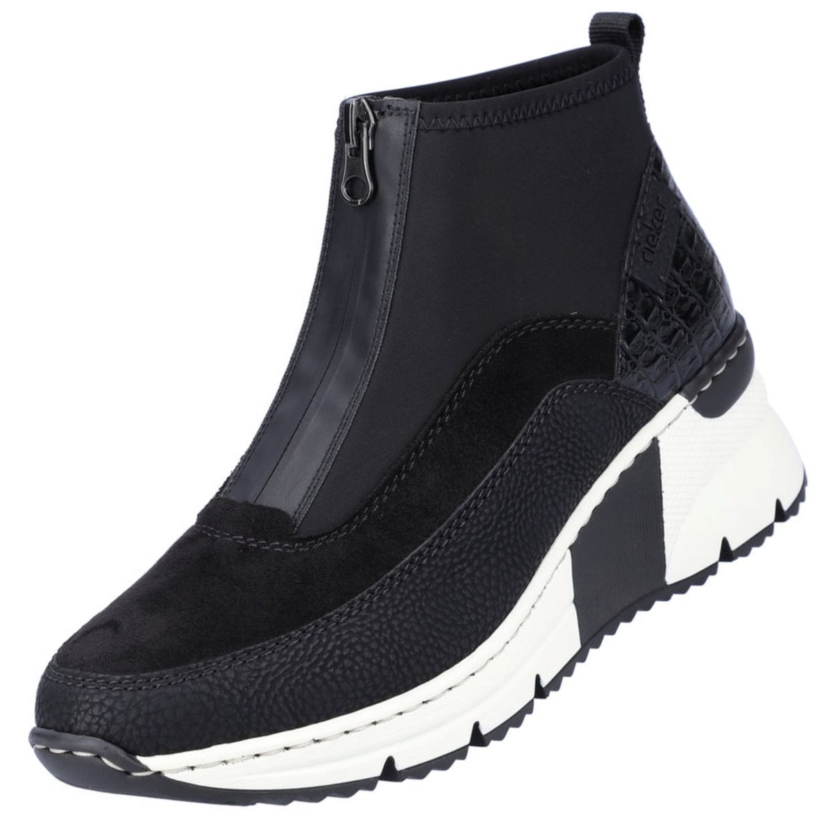Rieker Damen Stiefelette Schwarz Trendbereich