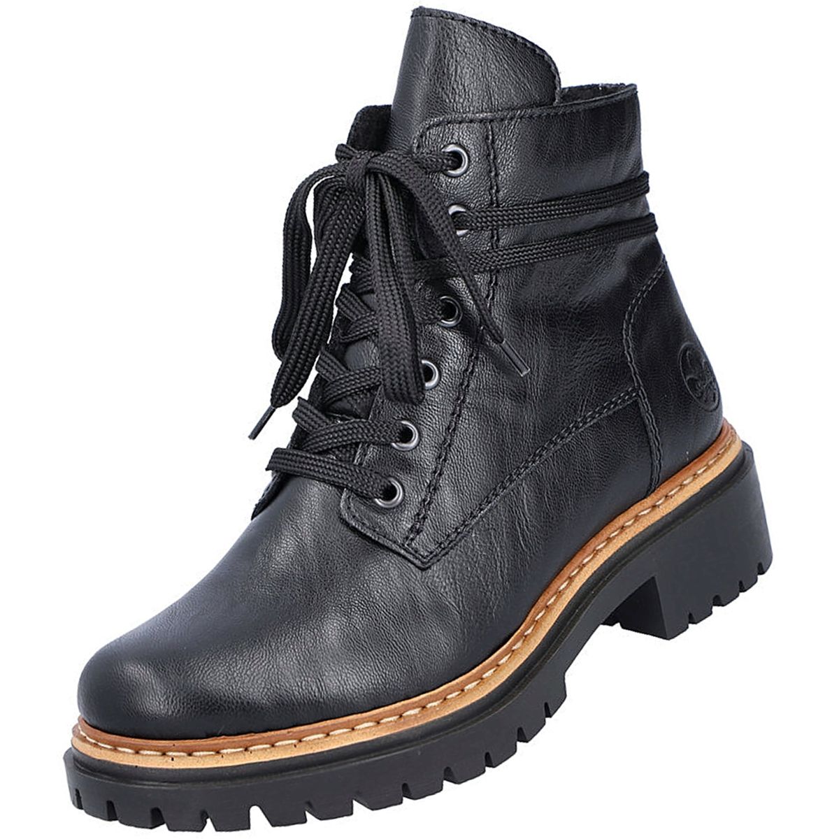 Rieker Damen Stiefelette gefüttert Schwarz Trendbereich