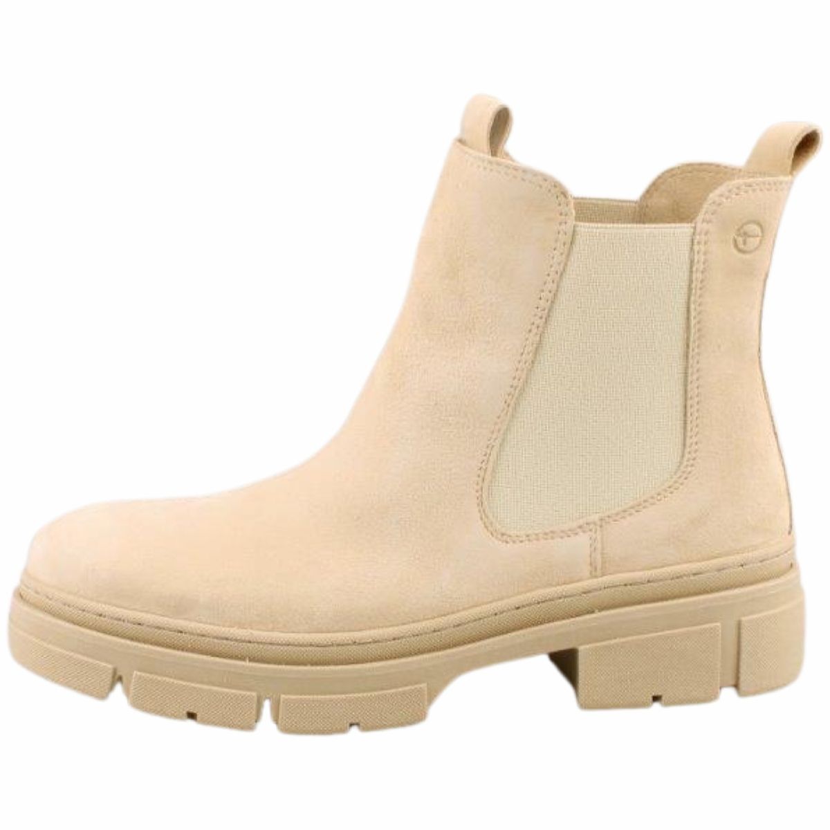 Tamaris Damen Chelsea Boots Beige Trendbereich
