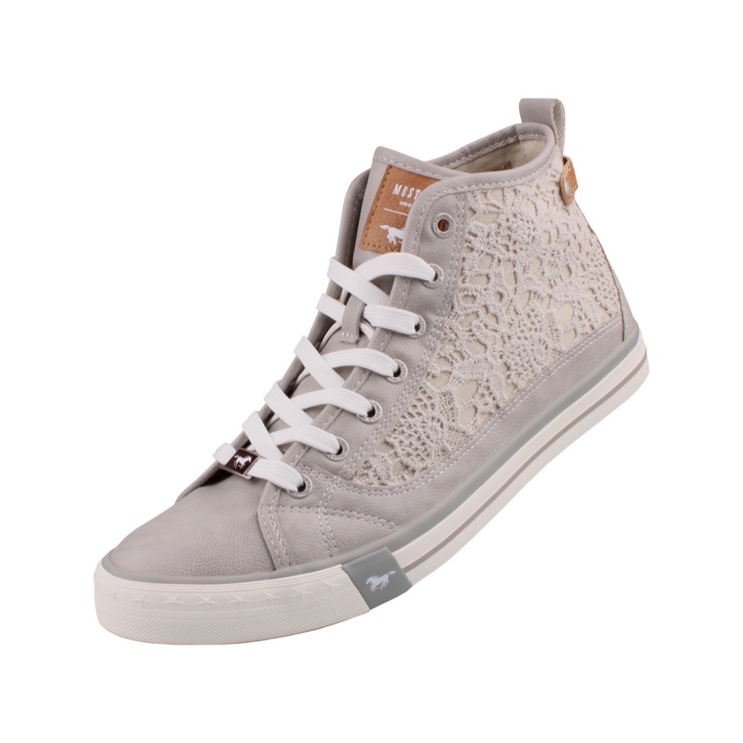 Mustang Damen High-Top Sneaker Grau Trendbereich