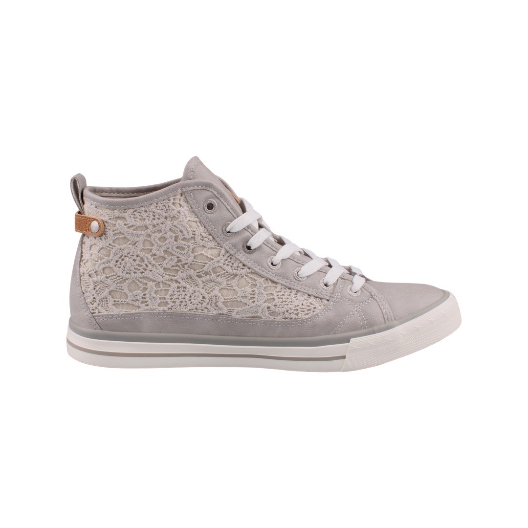 Mustang Damen High-Top Sneaker Grau Trendbereich