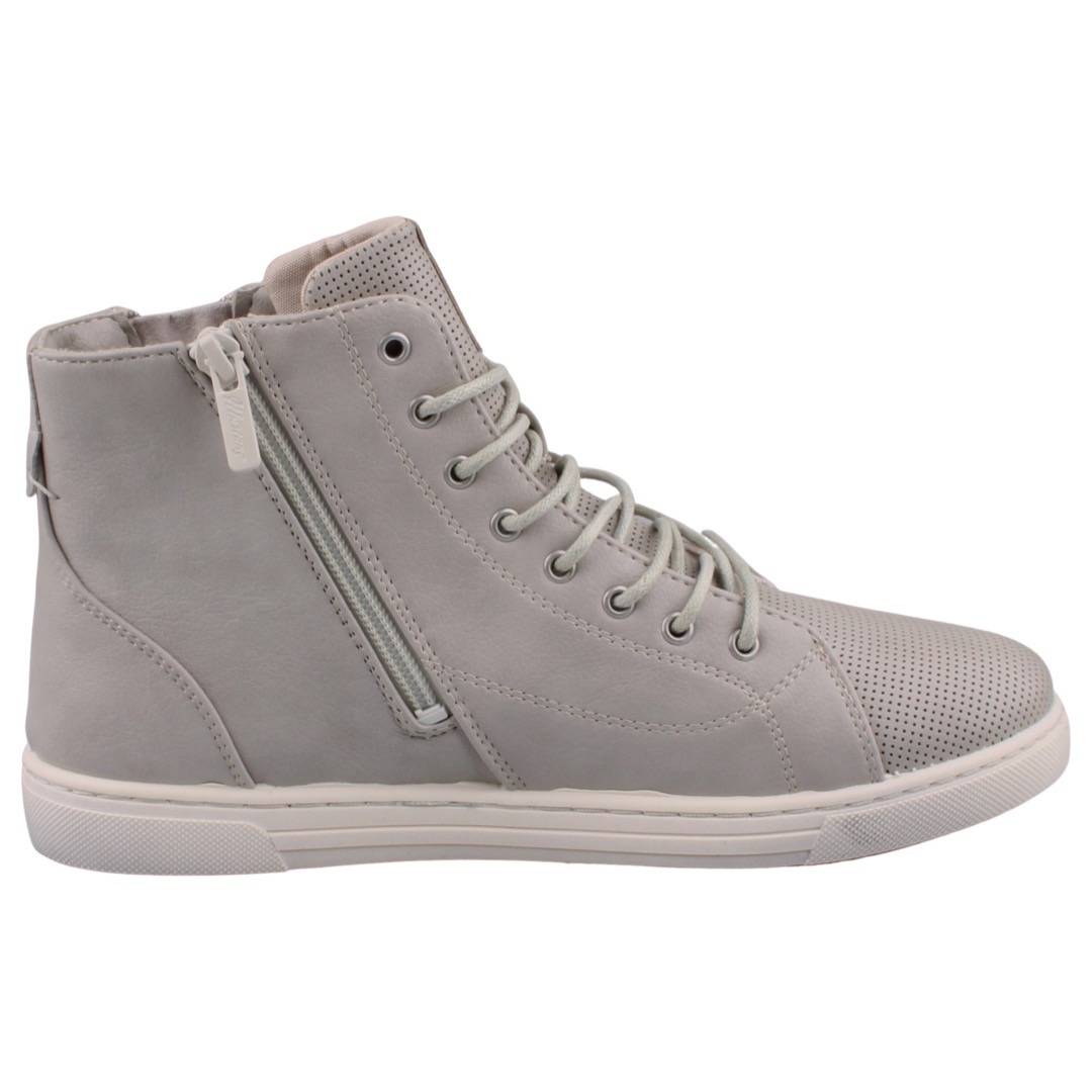 Mustang Damen High-Top Sneaker Hellgrau Trendbereich