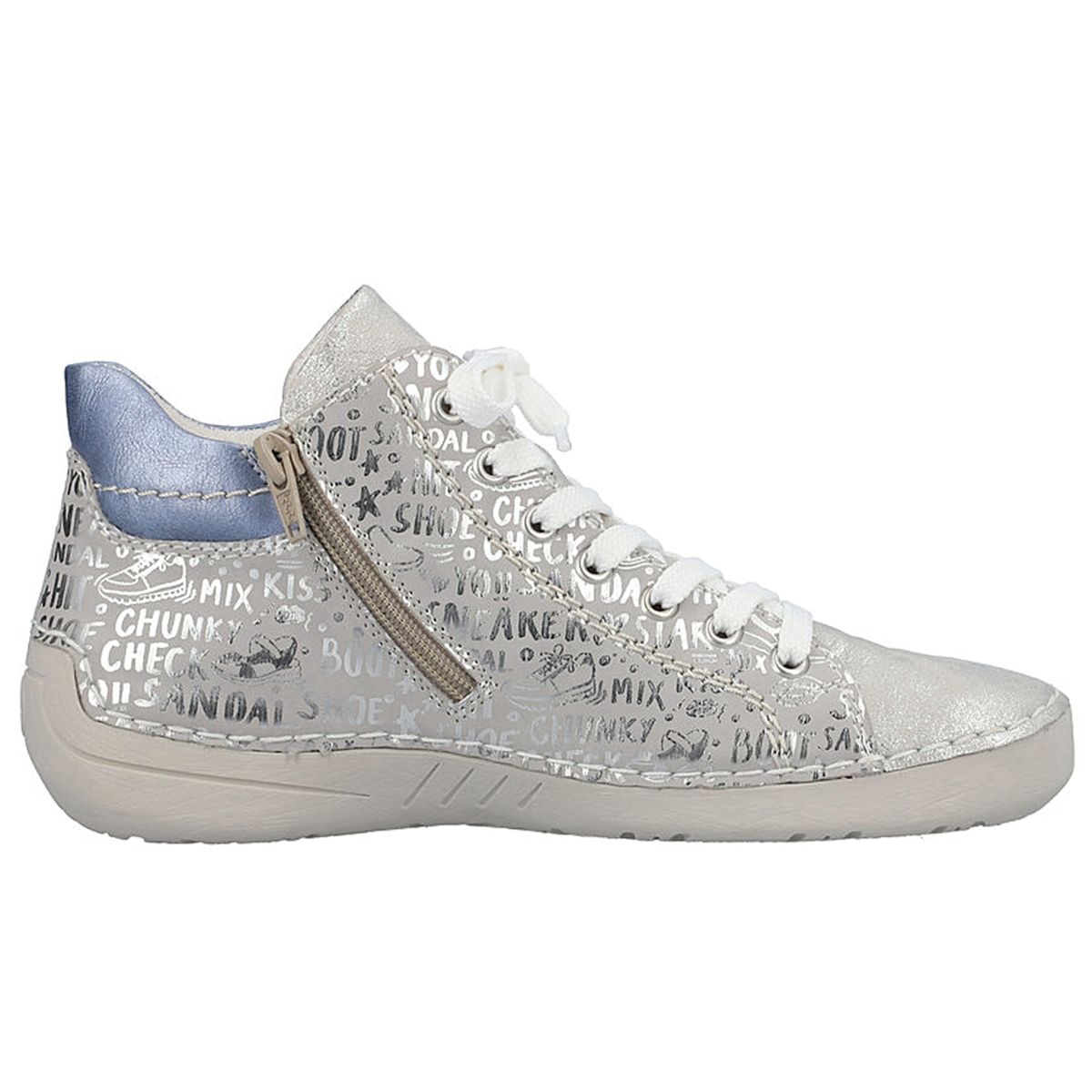 Damen Sneaker Rieker Damenschuhe Silber Rieker Damen Sneaker Weiß