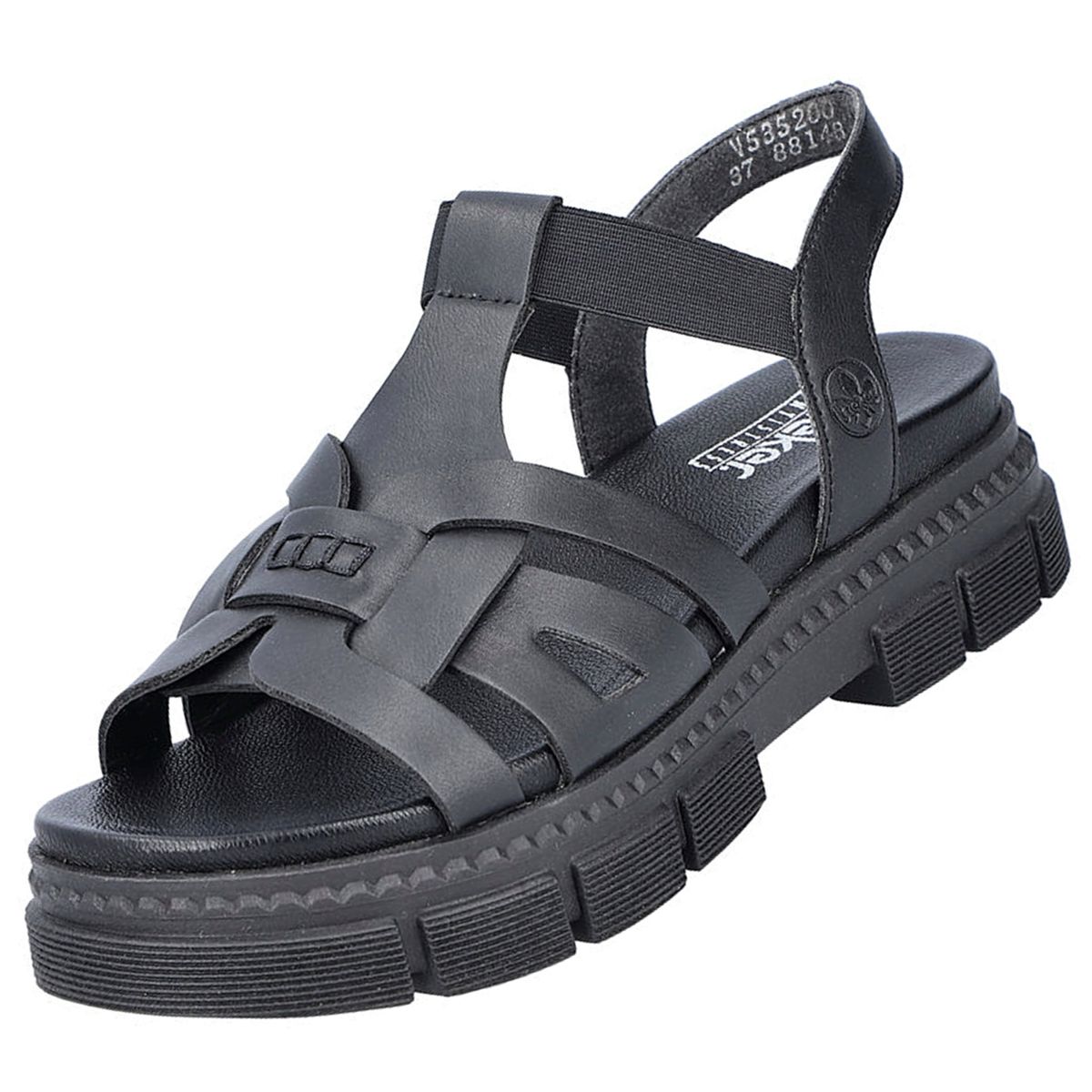 Choosing Furniture Sandalen Schwarz Damen Rieker Rieker Sandalette