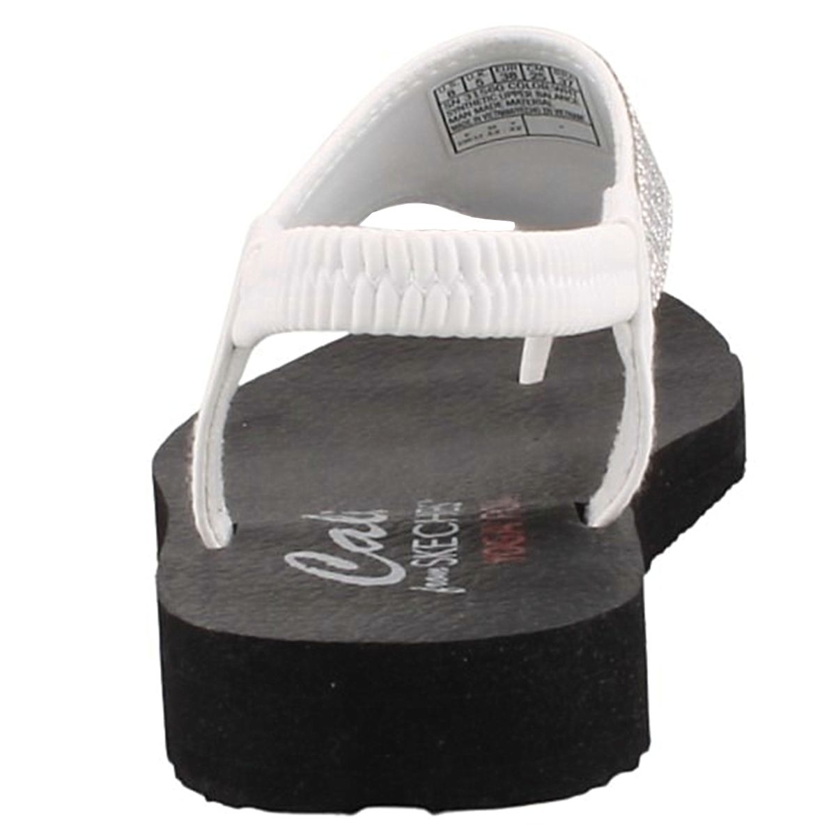 skechers meditation rock crown sandals white