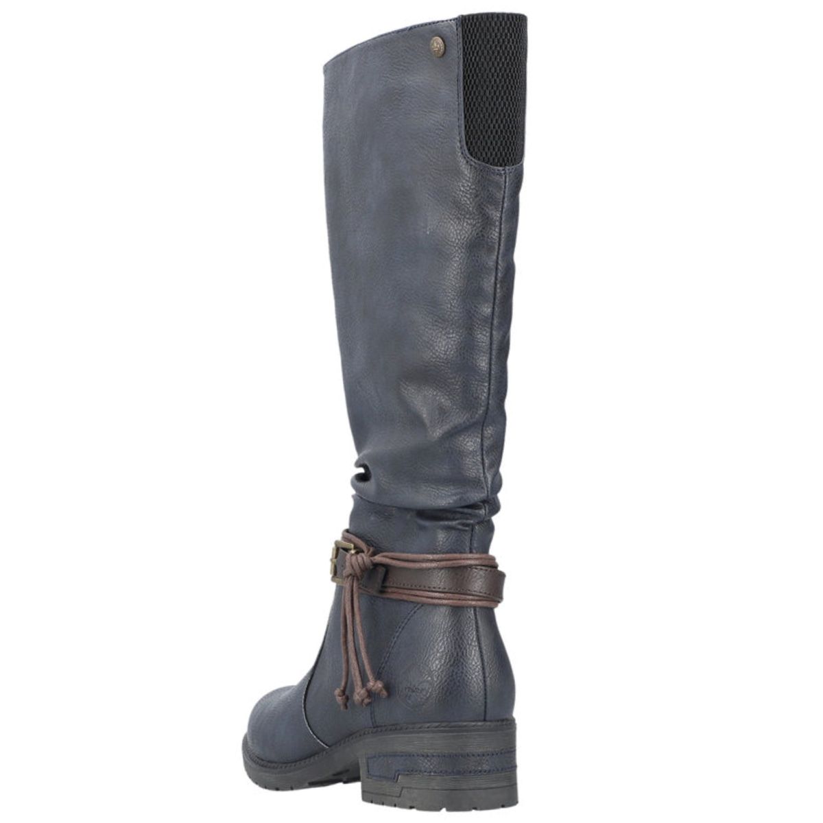 Rieker Damen Stiefel gefüttert Blau Trendbereich