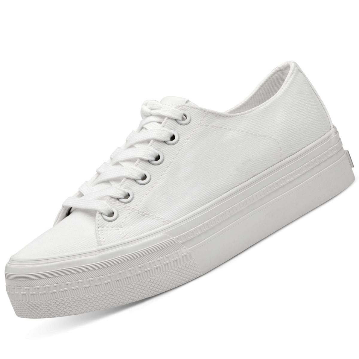 Sportschuhe Damen Canvas Schuhe Sneaker Canvas Weiss Sneakers