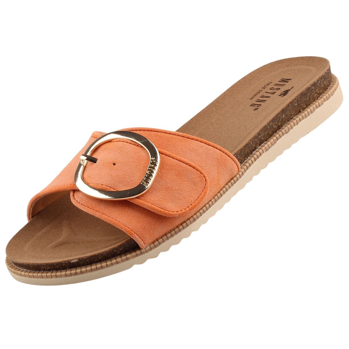 Mustang Damen Pantoletten Orange Trendbereich