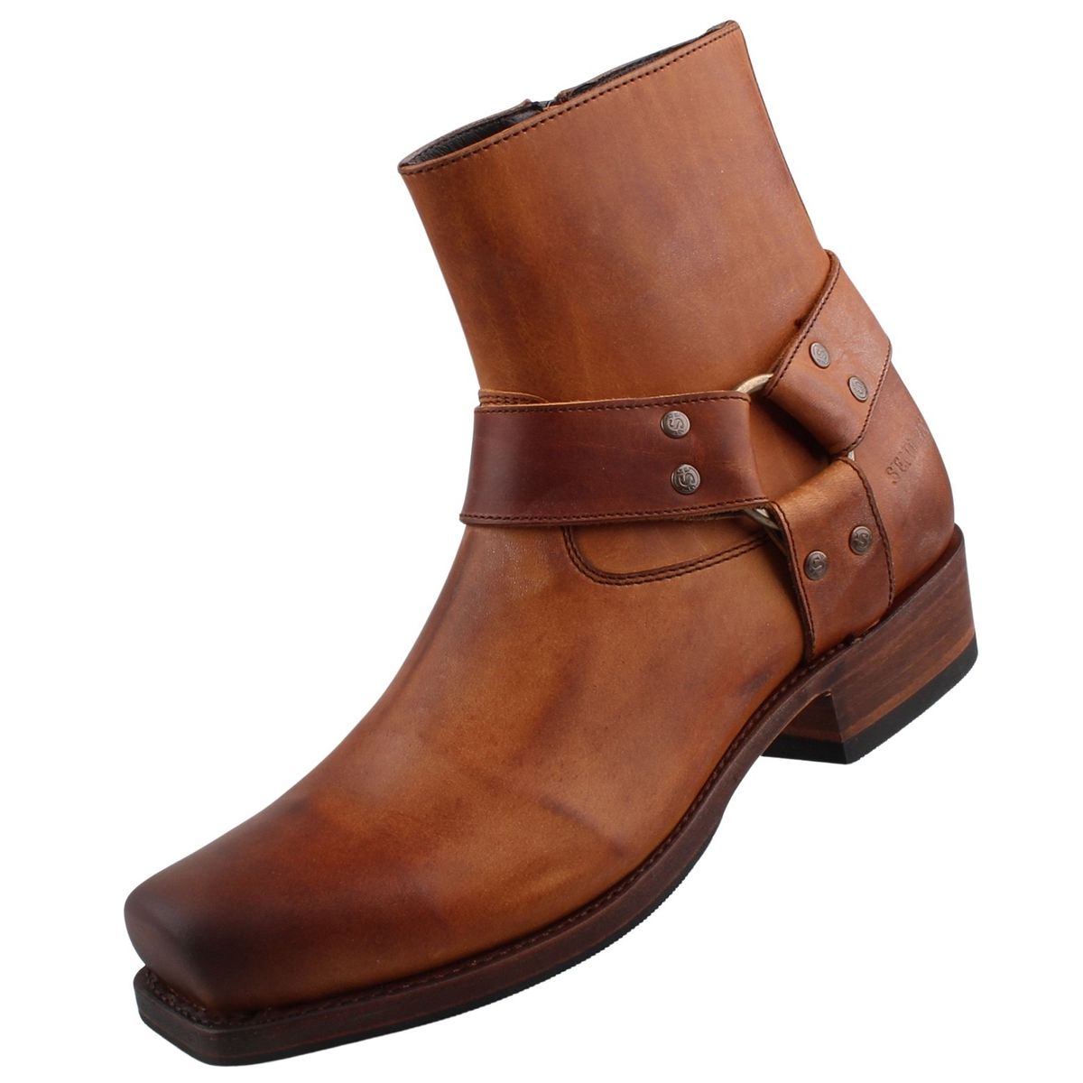 Sendra Boots Herren Biker Stiefelette 12851 Braun Trendbereich