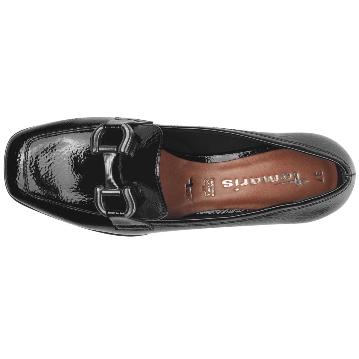 Tamaris Damen Slipper Schwarz - Bequeme Hausschuhe Synthetik