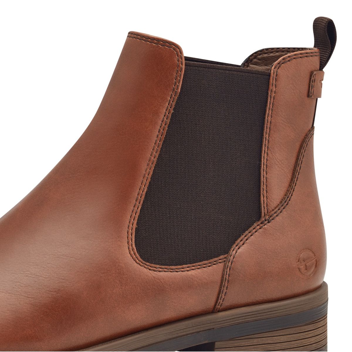 Shoe Tamaris Stiefelette Braun Leder Tamaris Chelsea Boots (1-1