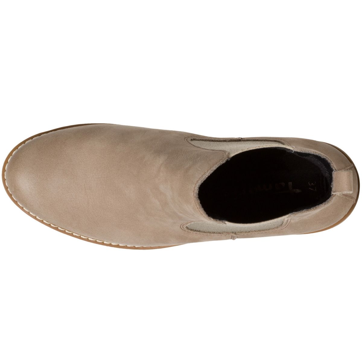 Bio Chelsea Boots Damen Wildleder Beige Tamaris Boots Stiefelette