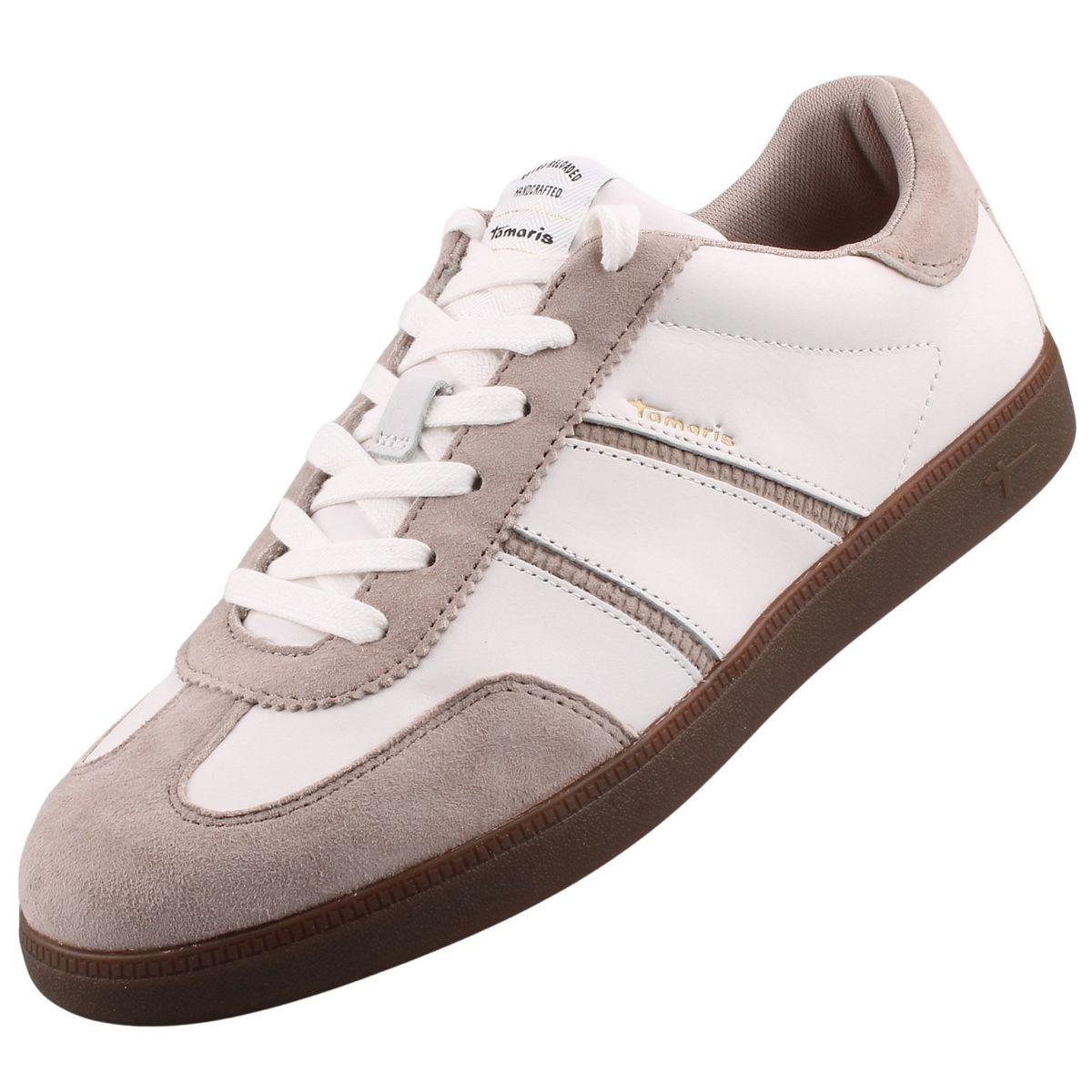 Tamaris Sneaker Weisse Damen Sneaker Mit Glitzer Tamaris