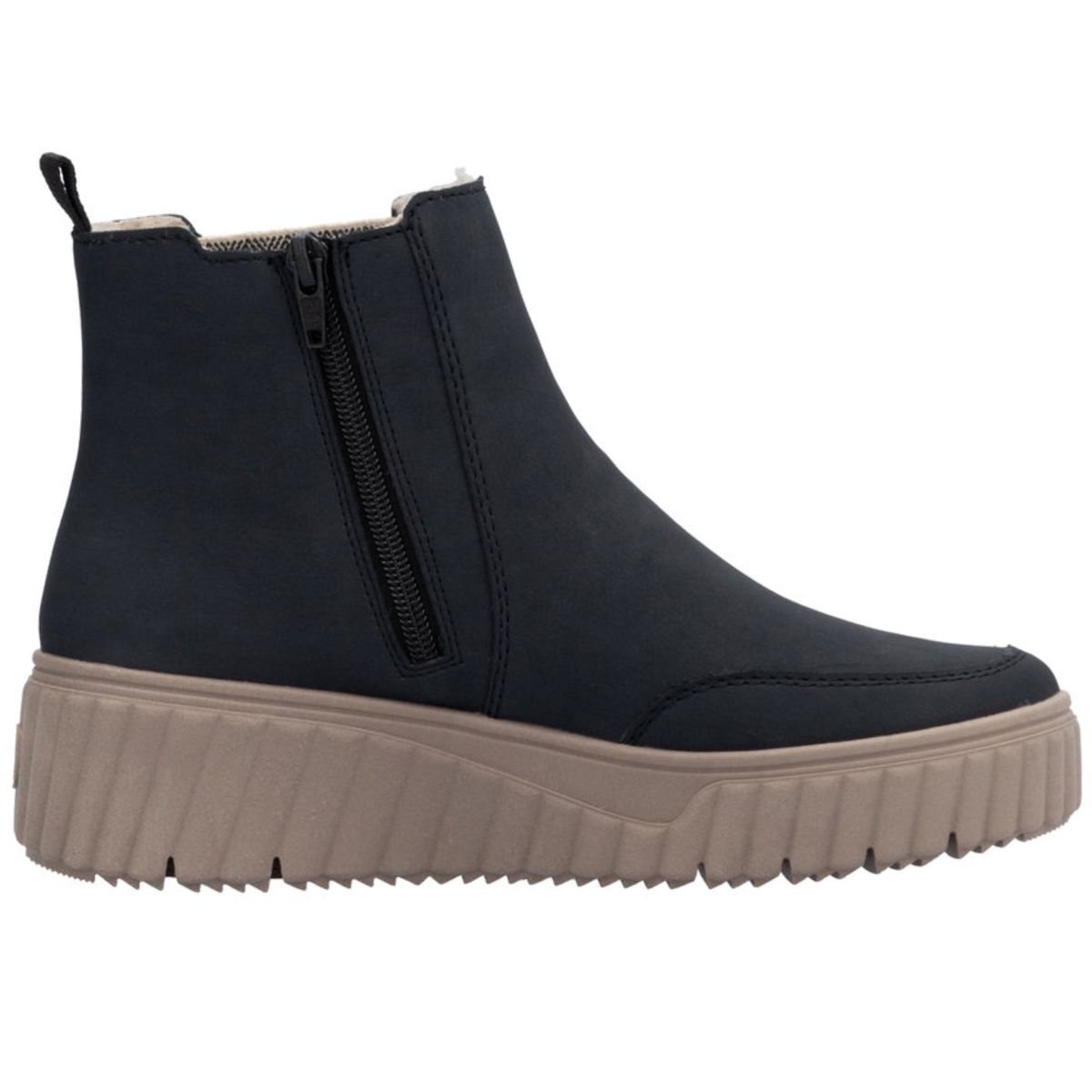 Chelsea Boot Stiefel Blau Flach Rieker Damen Winterstiefel Damen