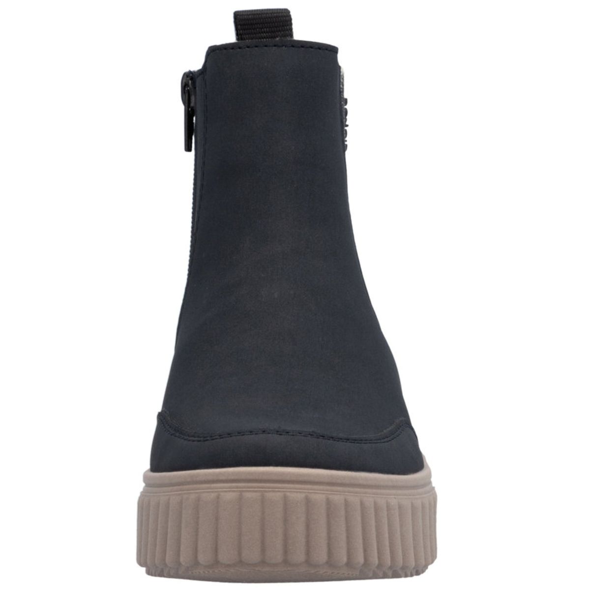 Wildleder Damenstiefel Leder Blau Ankle Boots Damen Stiefel