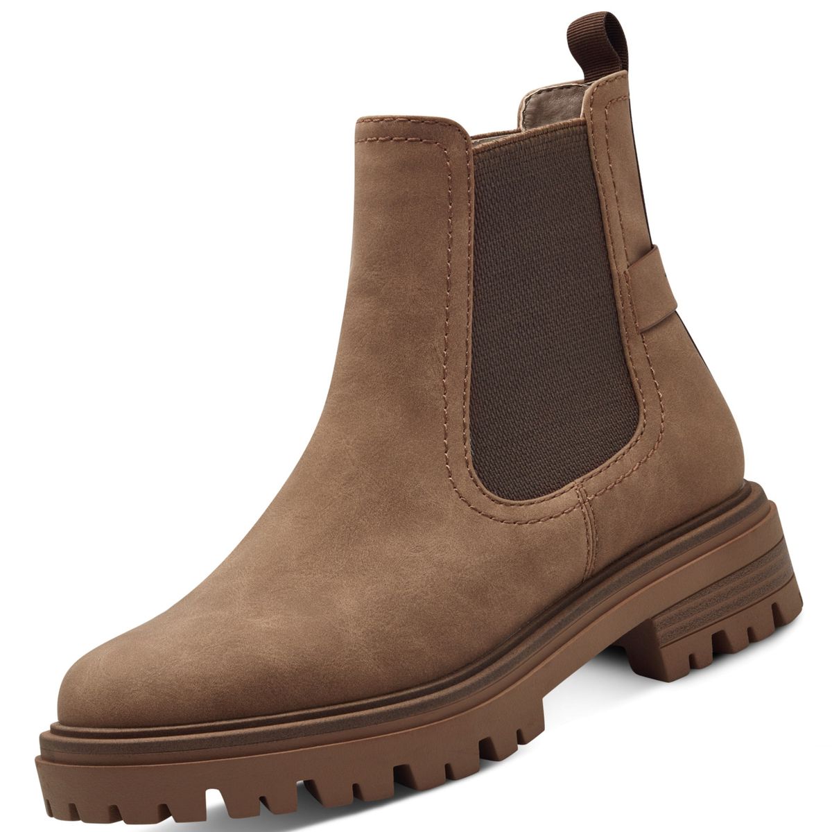 Schuhe Braune GefÃ¼tterte Stiefeletten Leder Braun GefÃ¼tterte