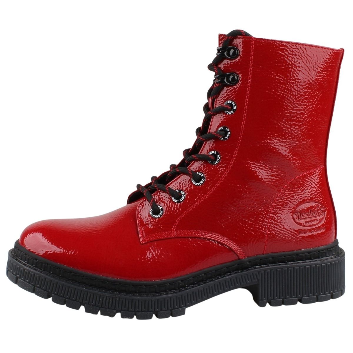 Schuh Lederstiefel Weinrot Damen Stiefel Rot Leder Think Schuhe