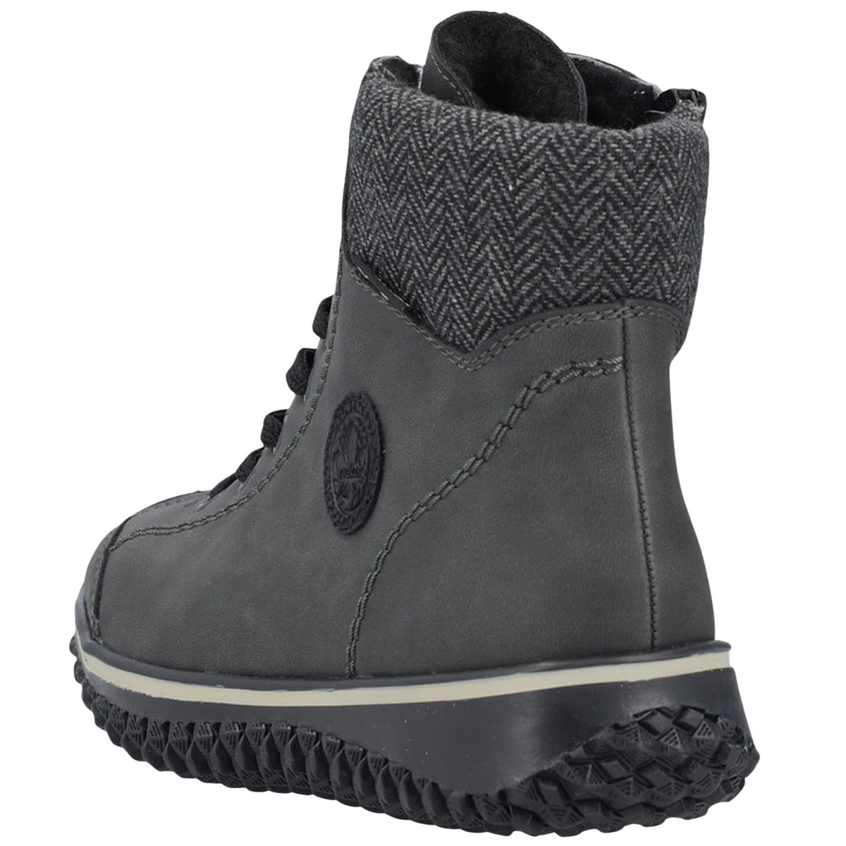 Rieker Damen TEX Stiefelette gefüttert Grau Trendbereich