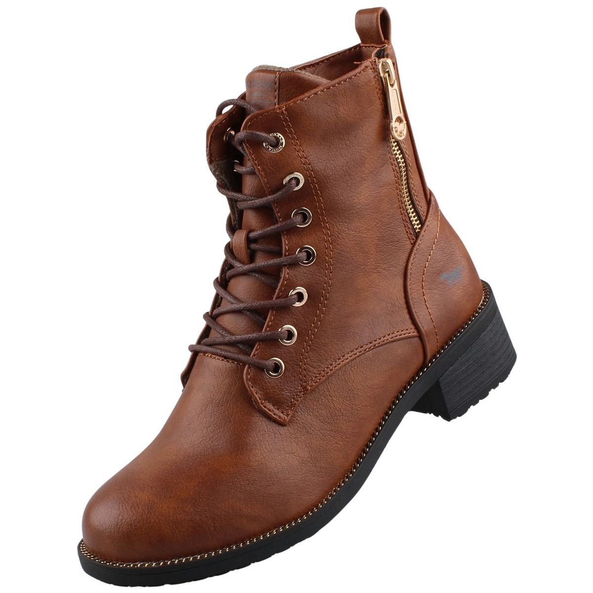 Brown Mustang Stiefelette Damen Cognac Stiefeletten Damen Mustang