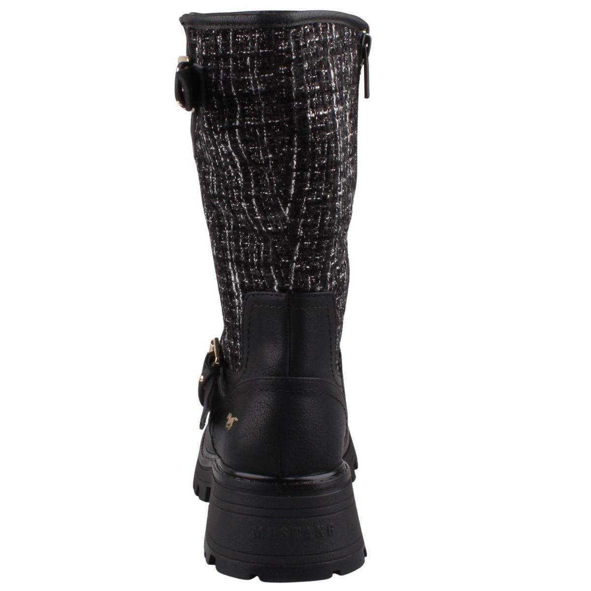 Mustang Damen Stiefel Schwarz Trendbereich