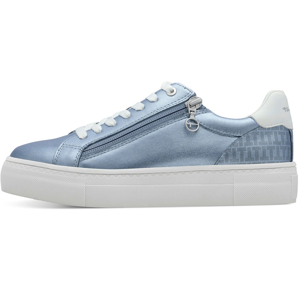 Tamaris Sneaker Blau Metallic Tamaris Plateau Sneaker Tamaris