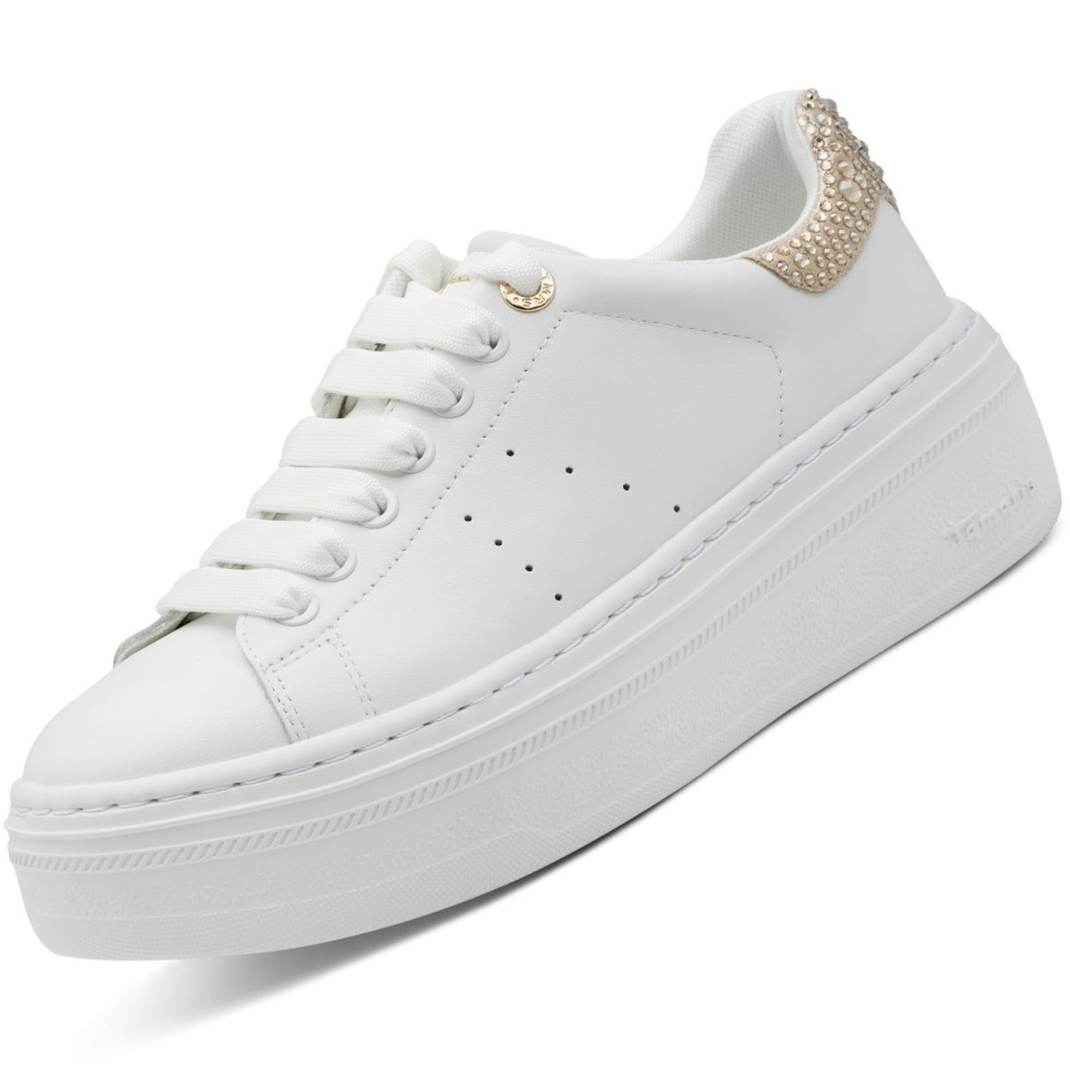 Tamaris Weisse Schuhe Sneakers Tamaris Damen Fashletics Sneaker
