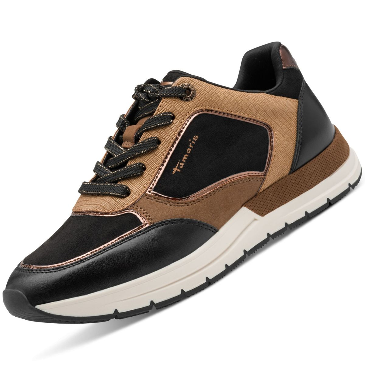 Tamaris Damen Sneaker Tamaris Leder Sneaker Schwarz Tamaris Damen