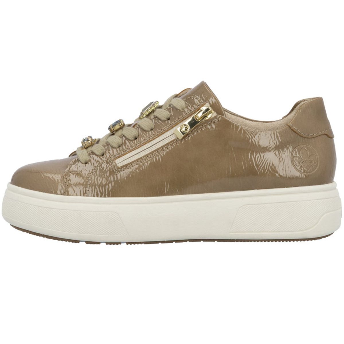Rieker Damen Plateau Sneaker Braun Trendbereich
