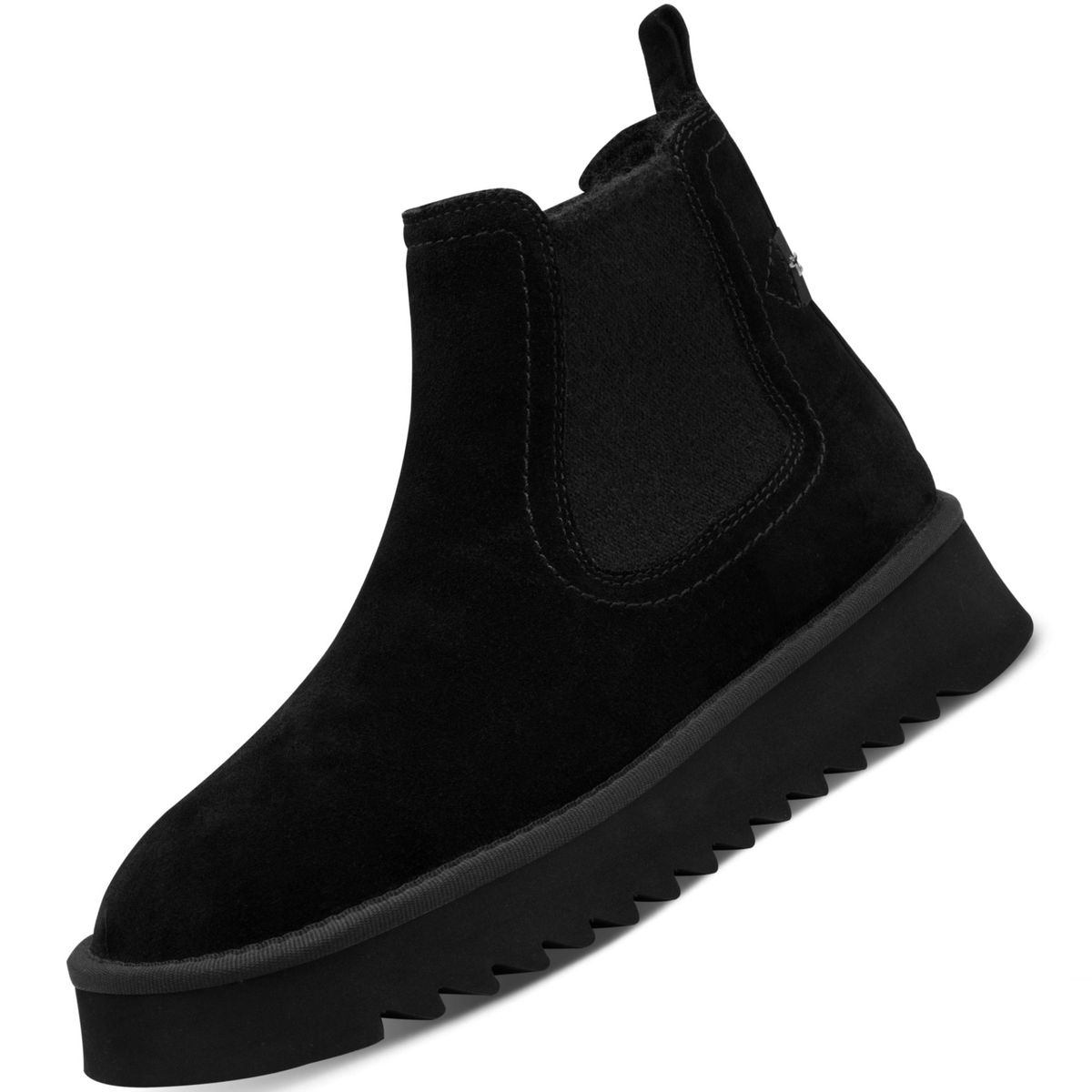 Chelsea Boots Damen Timberland GefÃ¼ttert Schwarz Tamaris