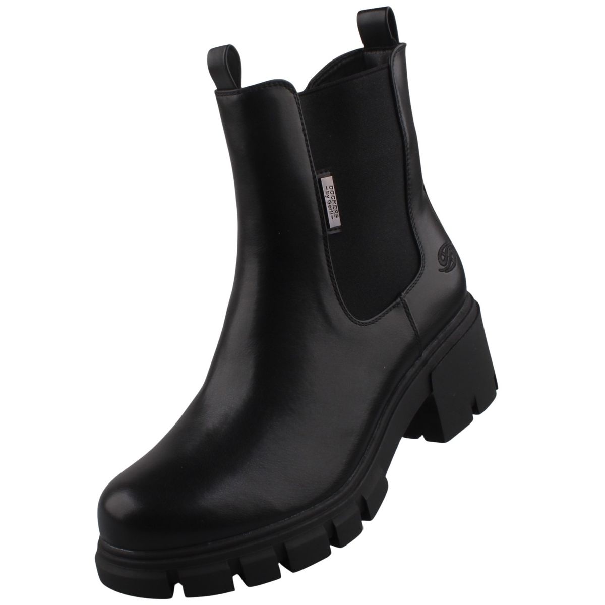 Dockers by Gerli Damen Chelsea Boots Schwarz Trendbereich