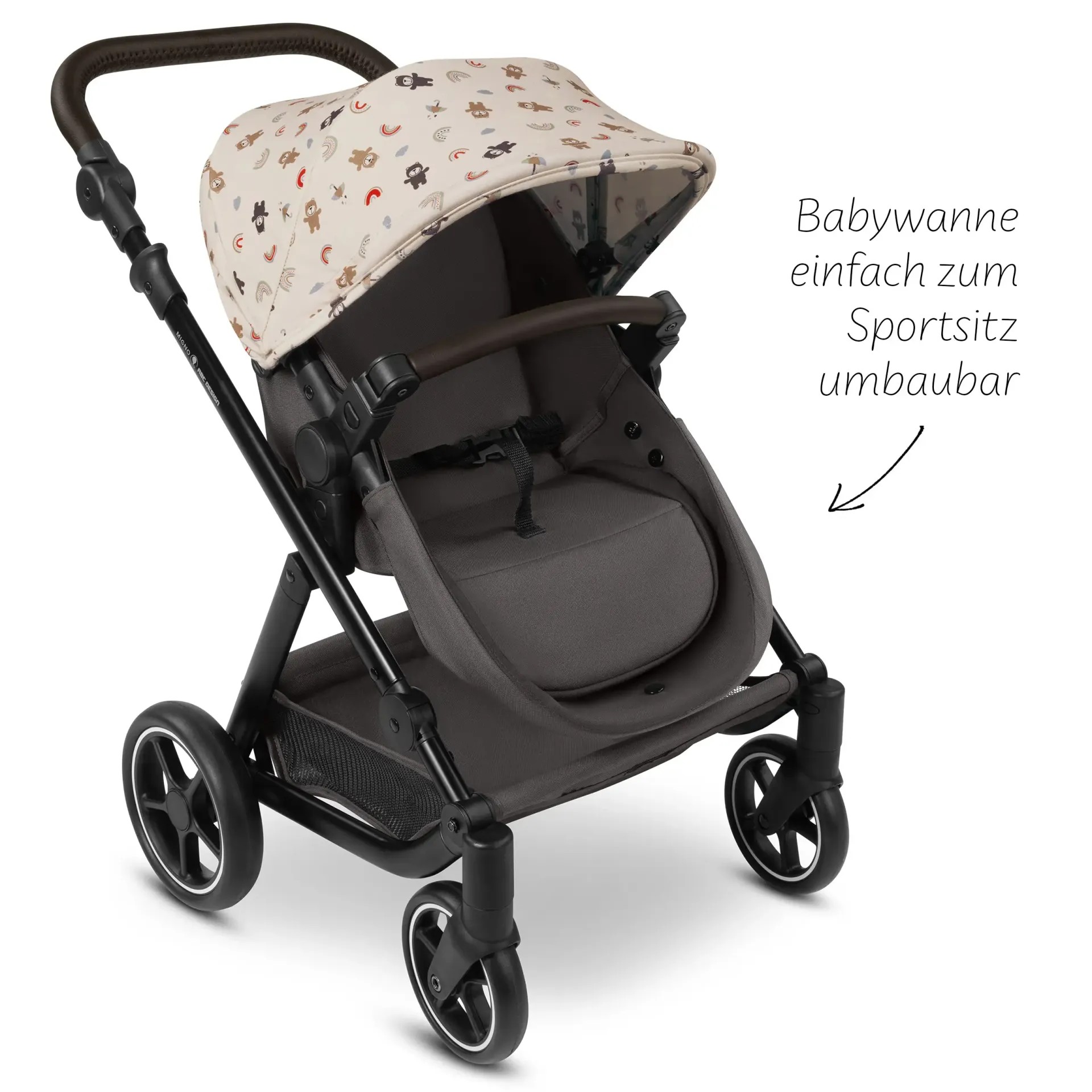 ABC Design Puppenwagen Migno Farbe Teddy | Moni's Kinderstube