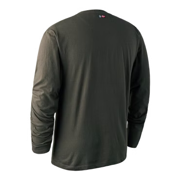 Deerhunter Logo T-Shirt mit langen Ärmeln