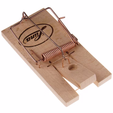 Klassische Rattenfalle Nr. 240 aus Holz, effektive Schlagfalle