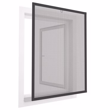 Diluma Insektenschutz Alu Fenster Comfort -100x120 cm anthrazit stabiles Fliegengitter, Farbe: Anthrazit