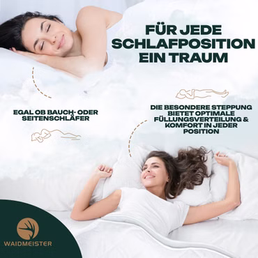  4-Jahreszeiten Bettenset 4teilig - Bettdecke 4 Jahreszeiten Set mit Kopfkissenkissen