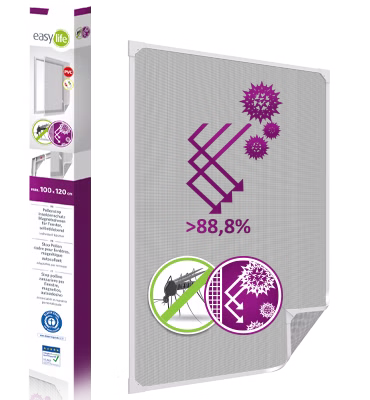 Easy Life easyLINE 2 Pollenschutzgitter 100x120cm , Farbe: Weiß